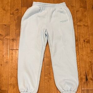 Light Blue Fleece Jogger Pants - Comfrt Pastel Edit Collection